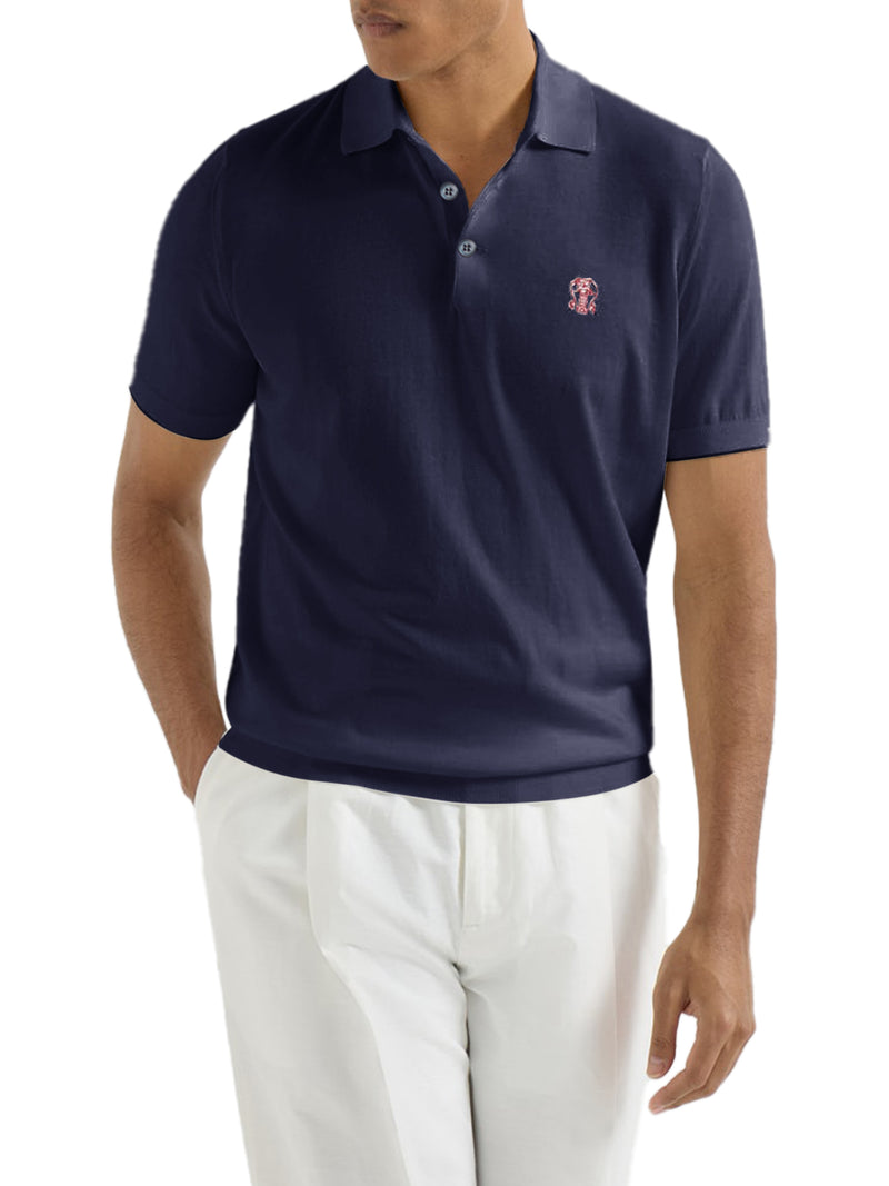 SHORT-SLEEVED COTTON POLO SHIRT