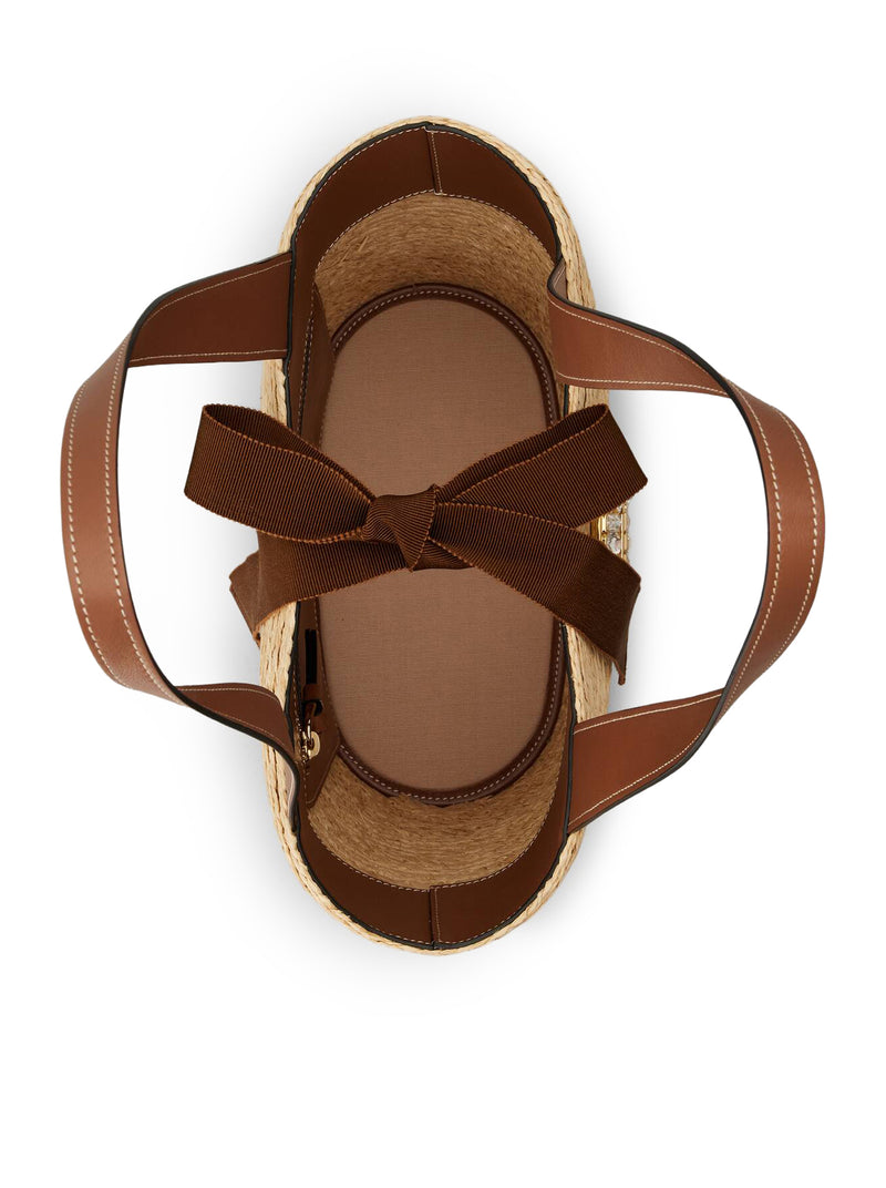 SMALL RAFFIA SHOPPING BAG