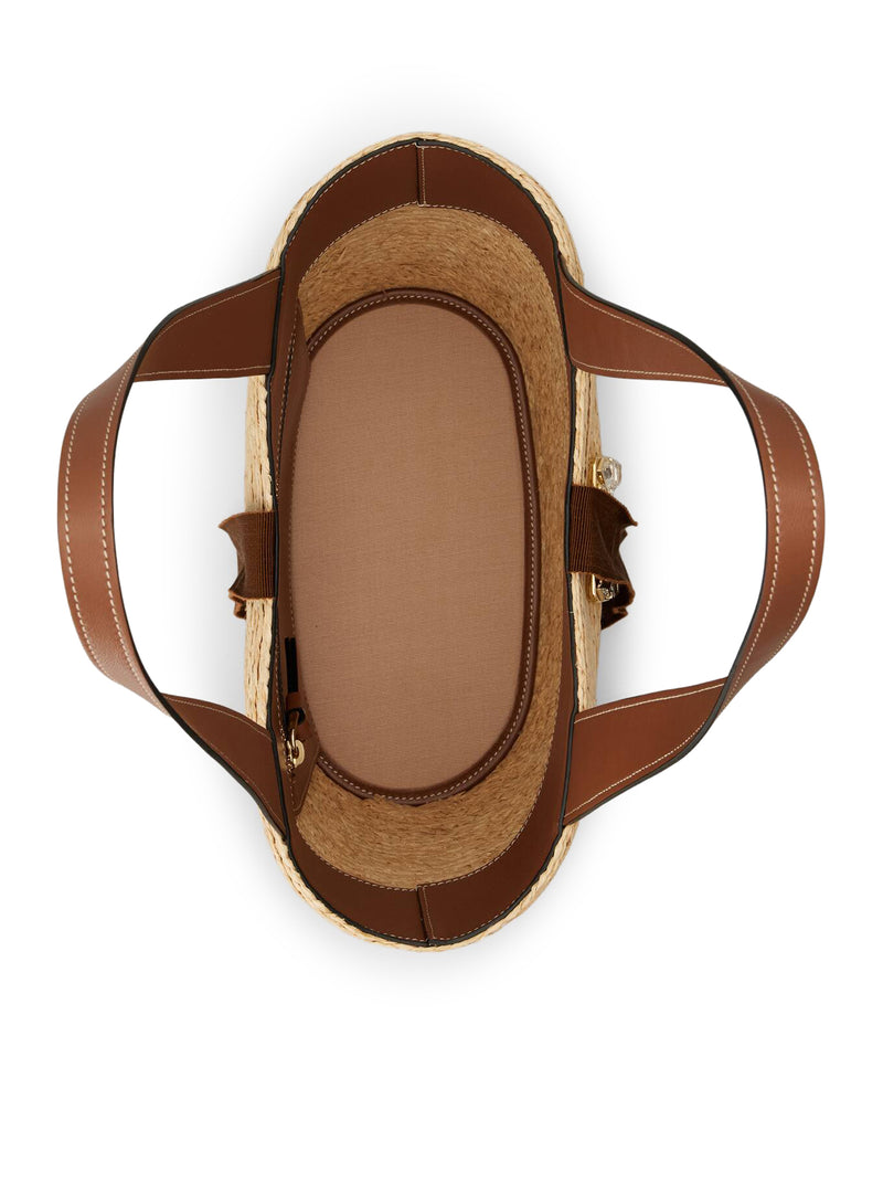 SMALL RAFFIA SHOPPING BAG