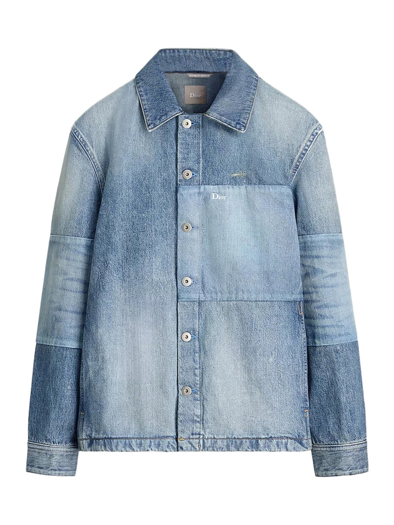 JACKET-SHIRT WITH PATCHWORK EFFECT