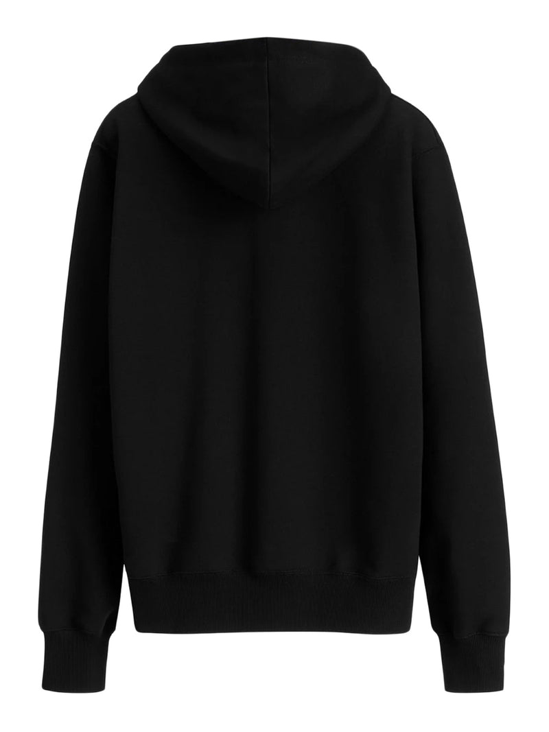 HOODIE WITH EMBROIDERY IN FLEECE COTTON