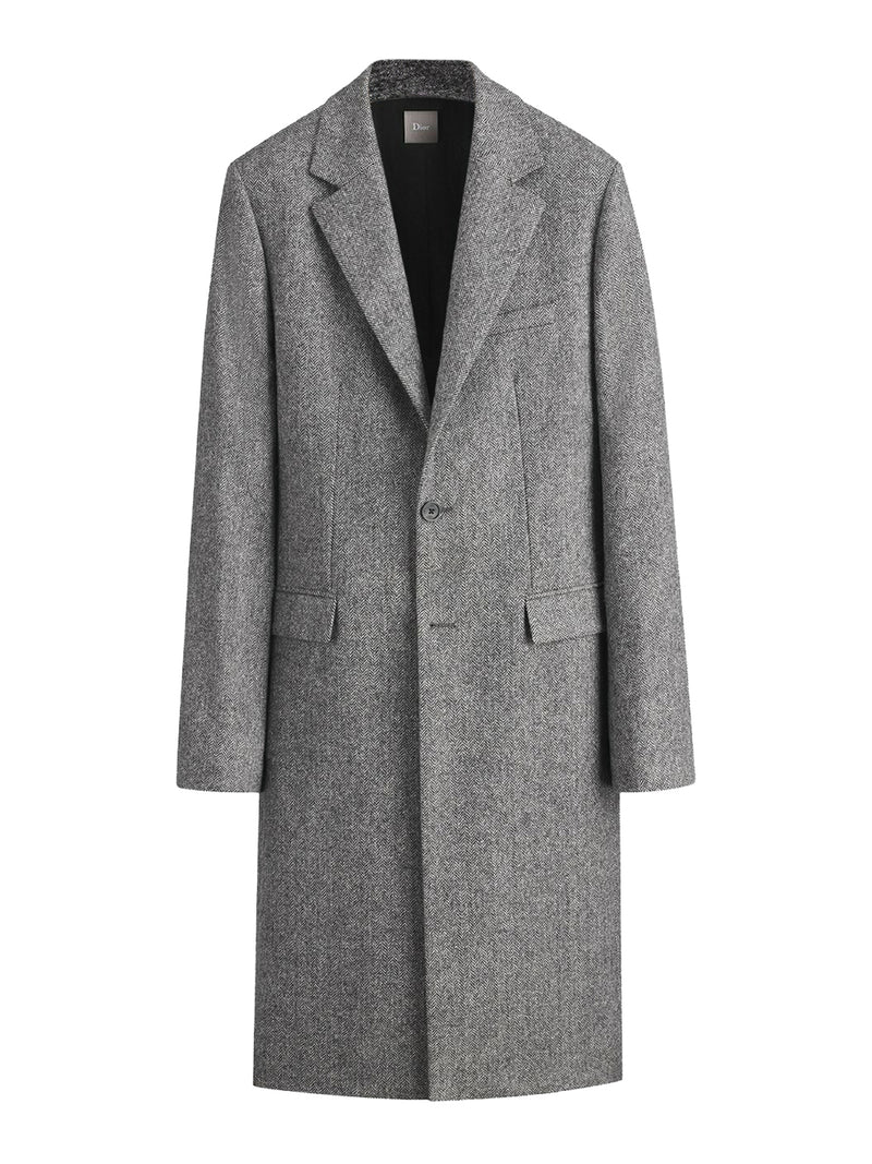 CLASSIC GREY VIRGIN WOOL COAT