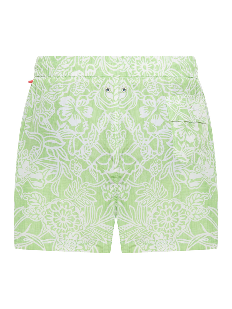 SWIMSUIT IN TECHNICAL FABRIC WITH ALL-OVER FLORAL PATTERN
