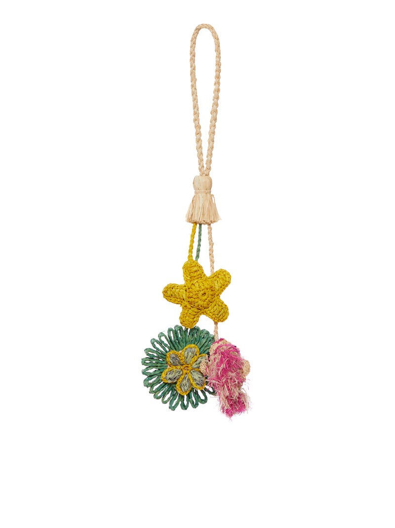 DECORATIVE STARFISH CHARMS IN RAFFIA