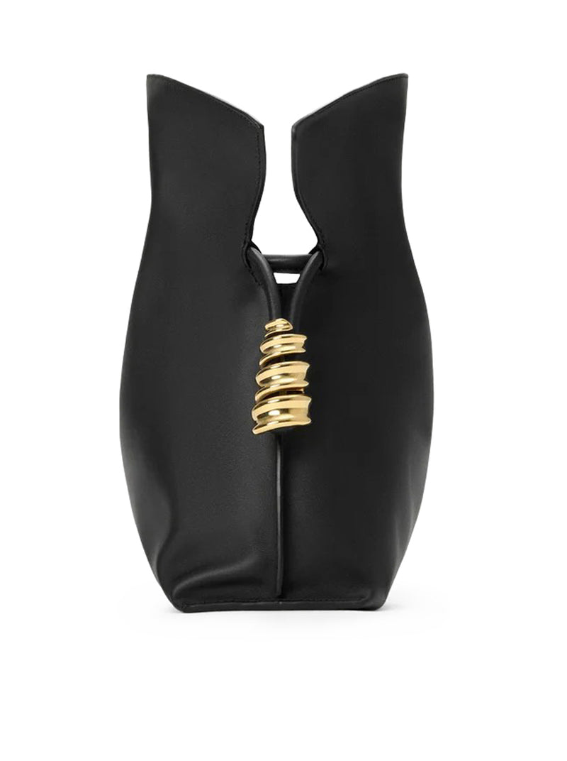 MEDIUM COIL FLAMENCO CLUTCH BAG IN CALFSKIN NAPPA