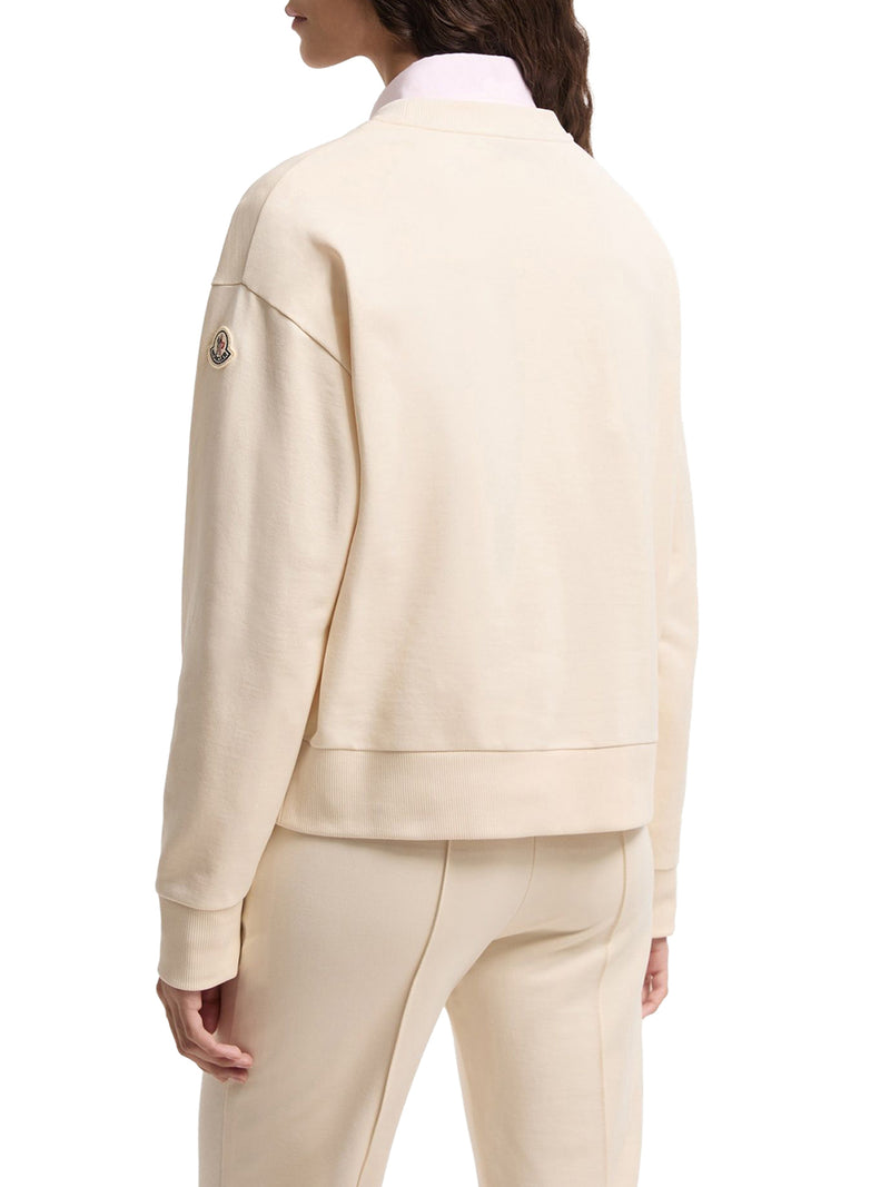 COTTON SWEATSHIRT WITH EMBROIDERED LOGO