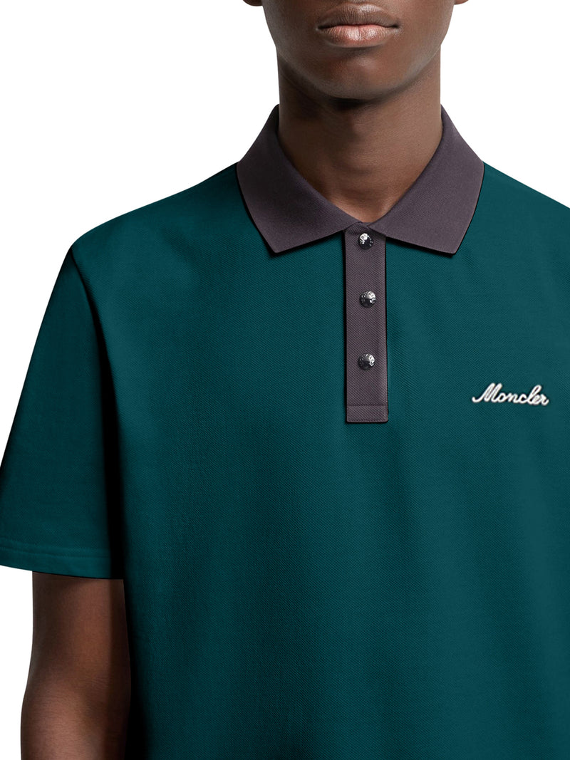 COTTON PIQUET POLO SHIRT WITH EMBROIDERED LOGO