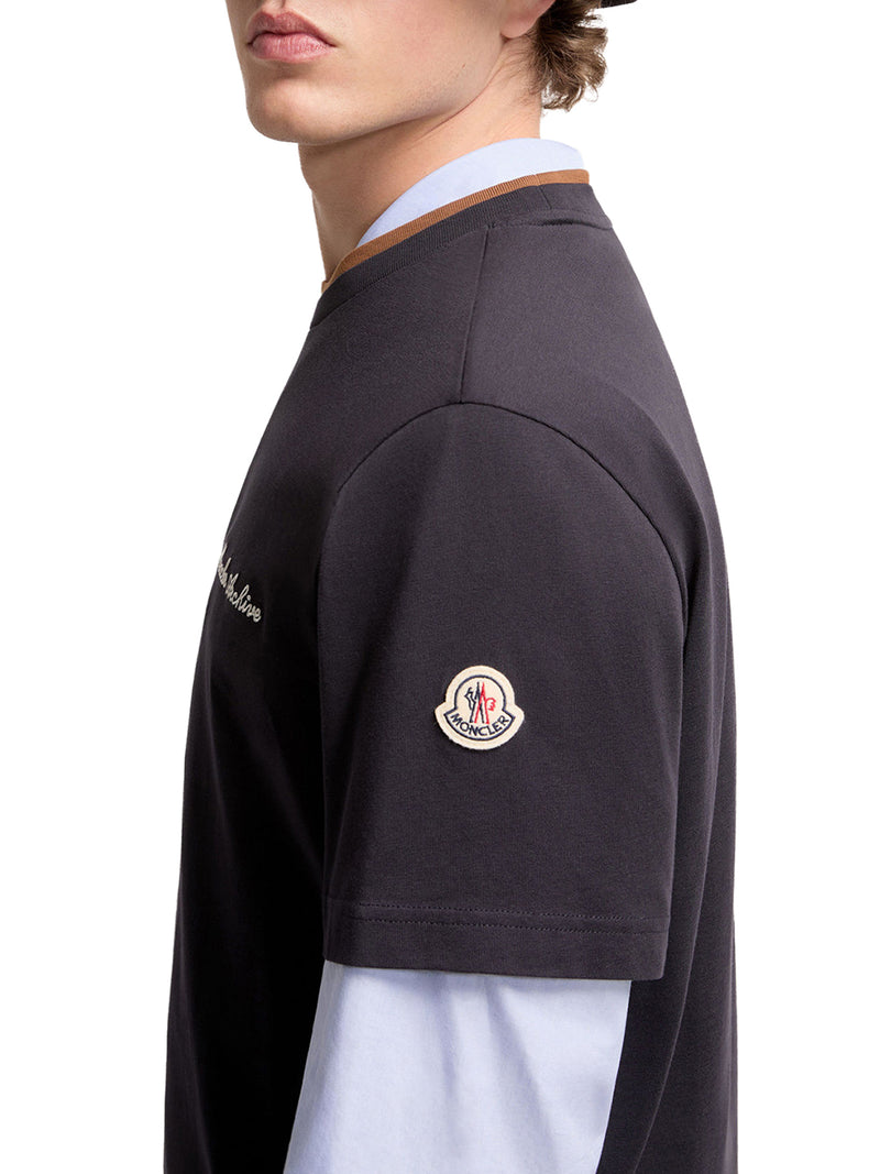 COTTON T-SHIRT WITH EMBROIDERED LOGO