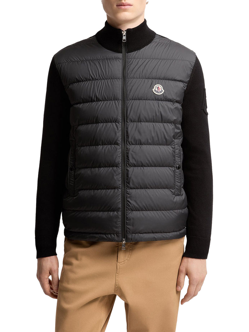 COTTON PADDED CARDIGAN WITH ZIP