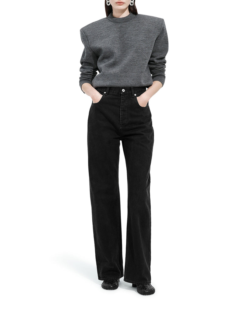 WIDE LEG DENIM JEANS