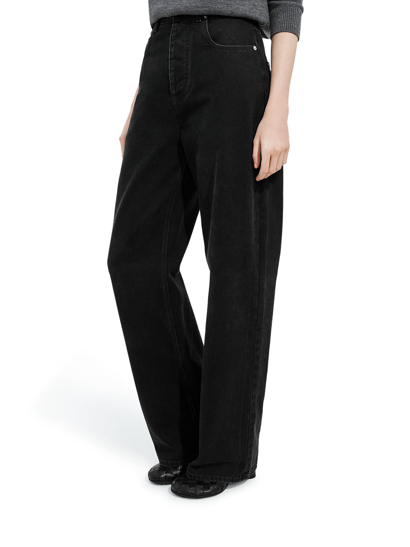 WIDE LEG DENIM JEANS