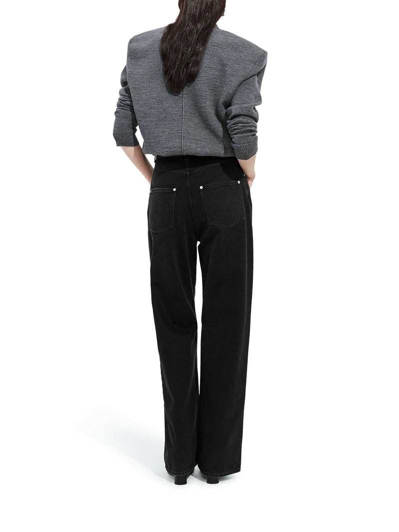 WIDE LEG DENIM JEANS