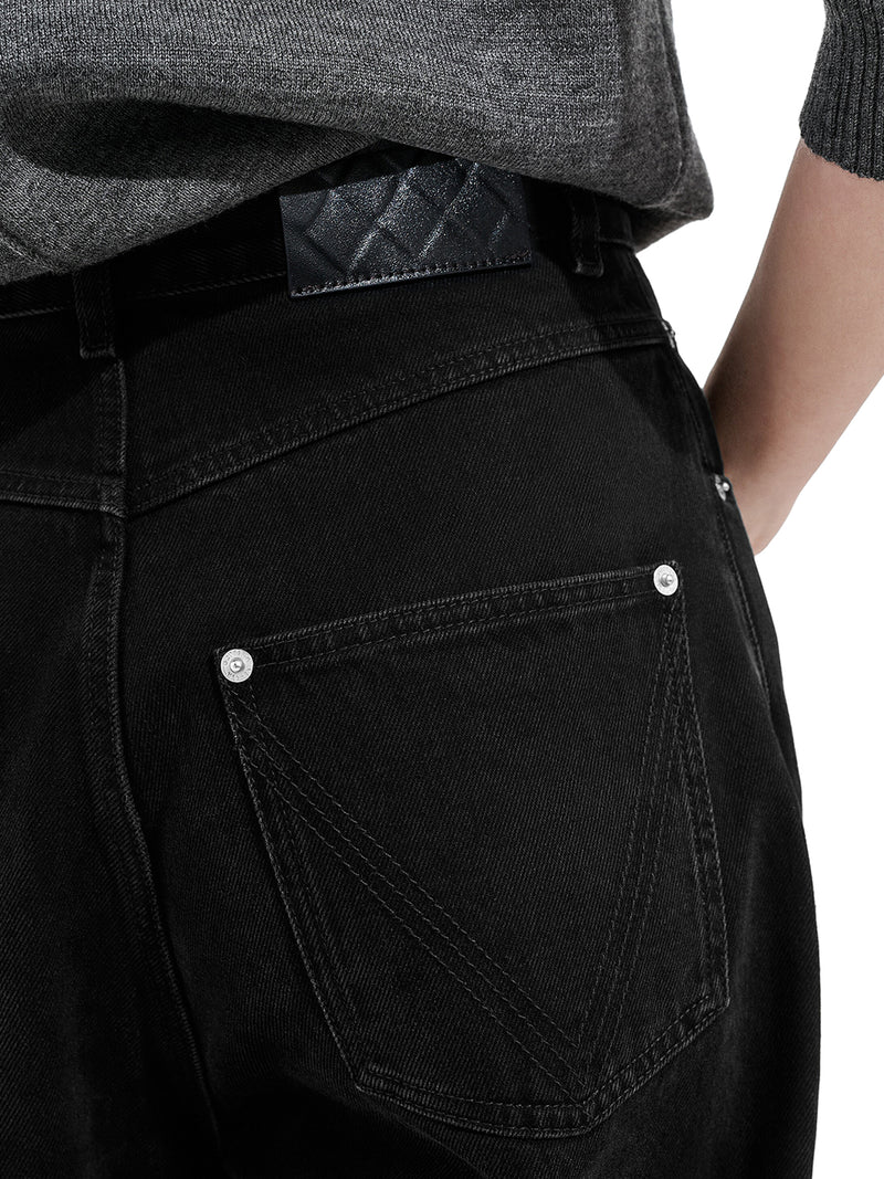 WIDE LEG DENIM JEANS