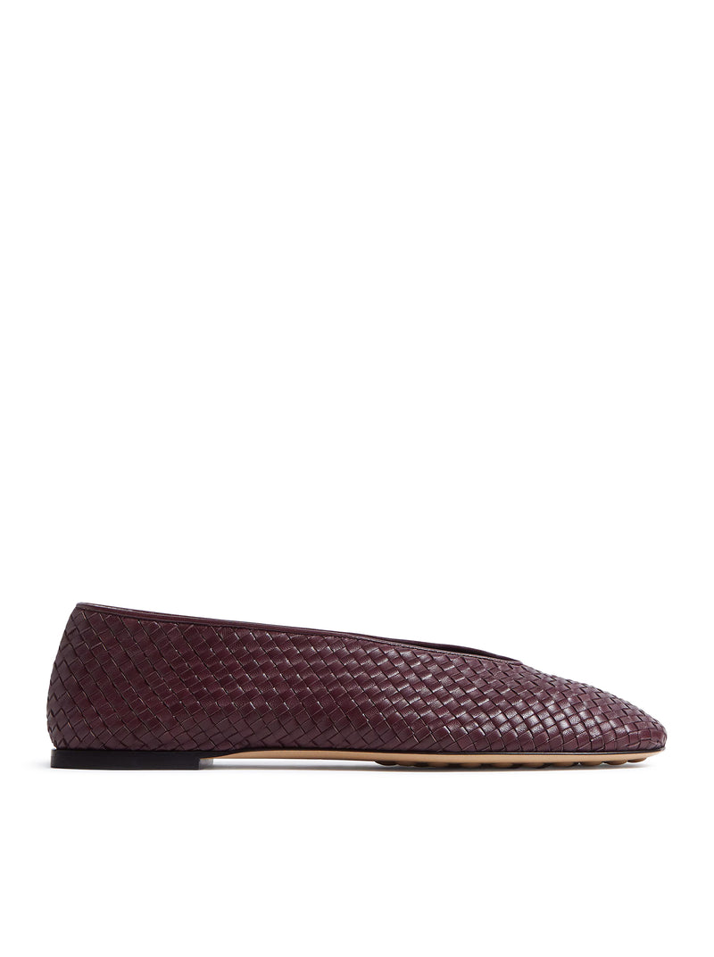 PINK LEATHER BALLERINAS