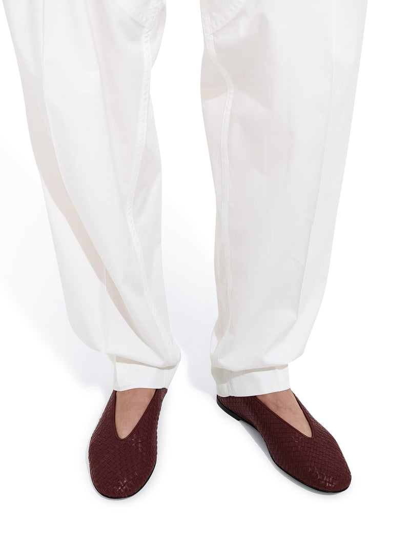 PINK LEATHER BALLERINAS