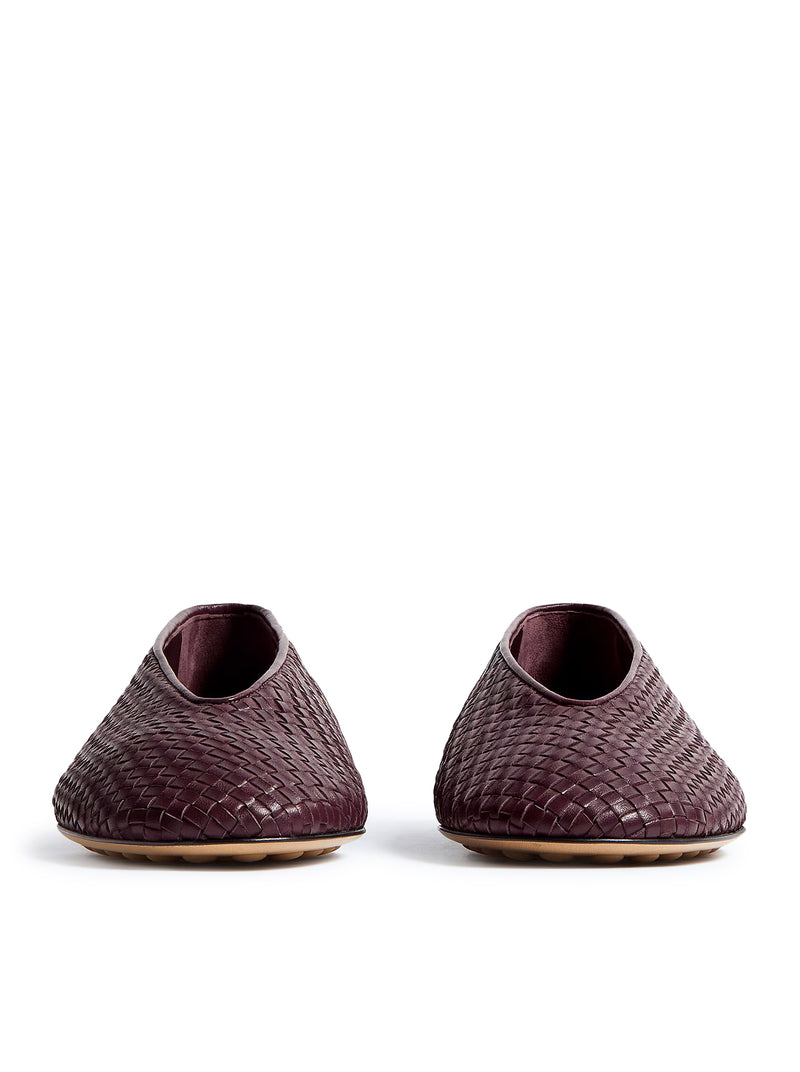 PINK LEATHER BALLERINAS