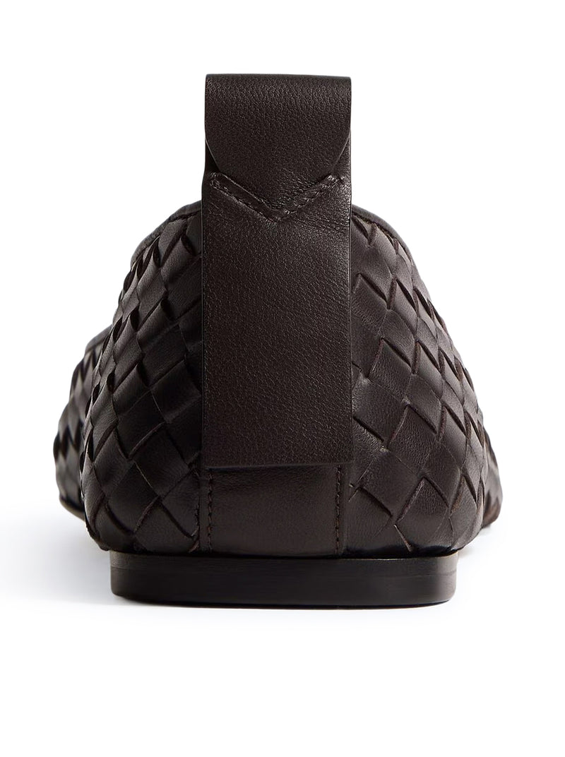 CHARLOTTE LEATHER BALLET FLATS