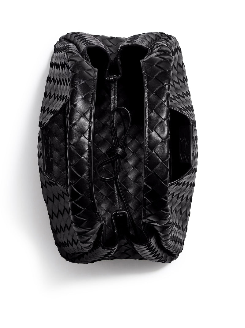 WOVEN LEATHER BELL BAG