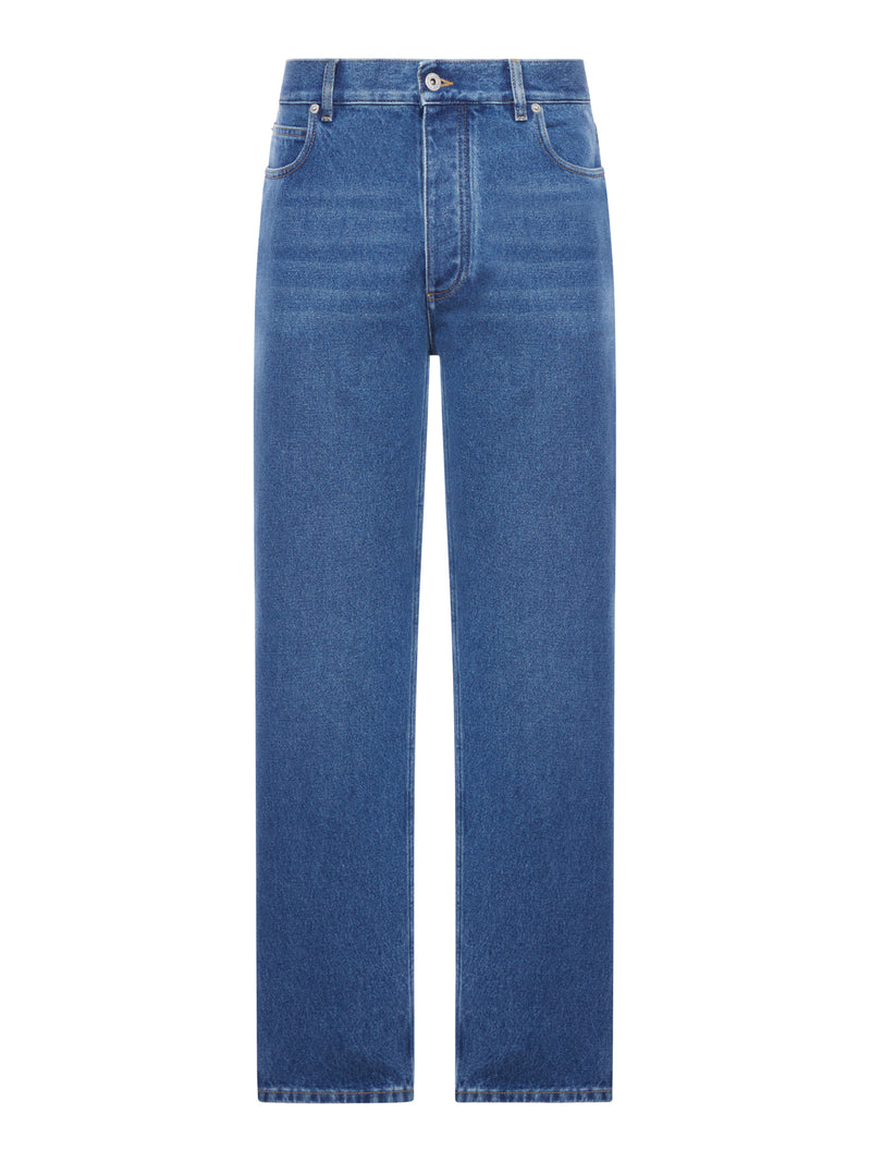 WIDE LEG JEANS IN COTTON DENIM
