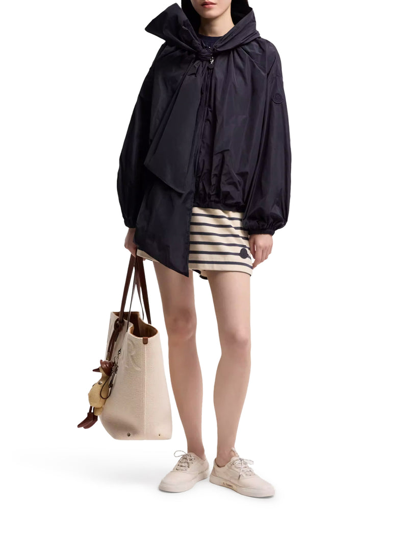 STRIPED SHORTS WITH DRAWSTRING AND LOGO