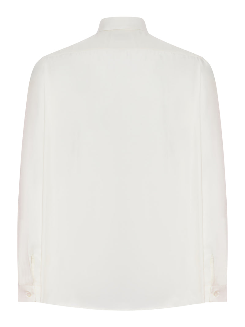 SILK SHIRT WITH HIDDEN BUTTONING