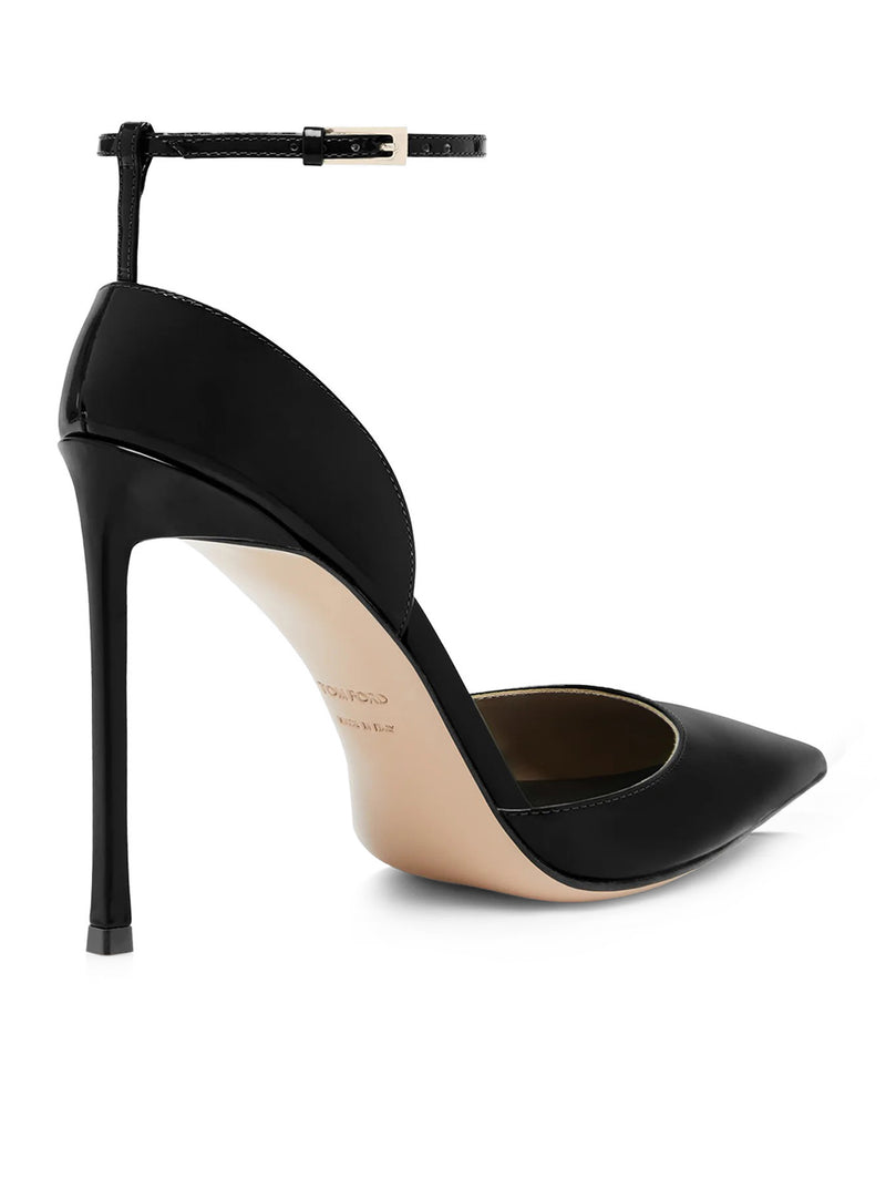 VERTIGO PATENT LEATHER DÉCOLLETÉ WITH ANKLE STRAP