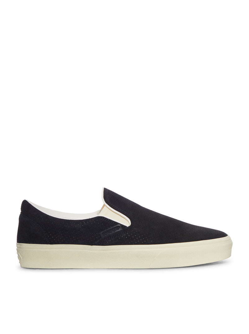 JUDE SLIP-ON SNEAKERS IN PERFORATED SUEDE