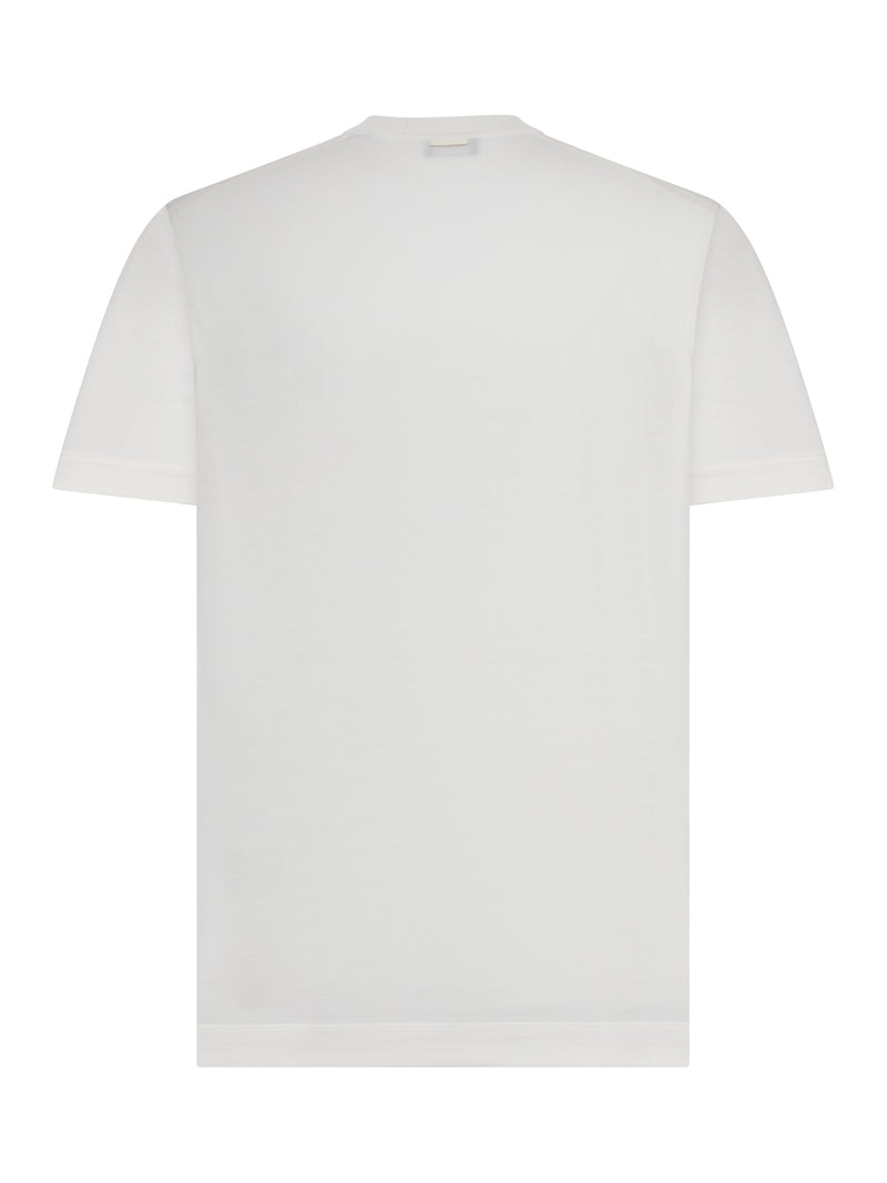 CREW NECK T-SHIRT IN SILK BLEND