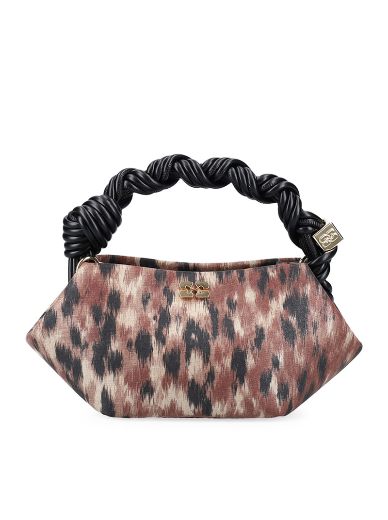 MINI SHOULDER BAG IN BLUE TAFFETA