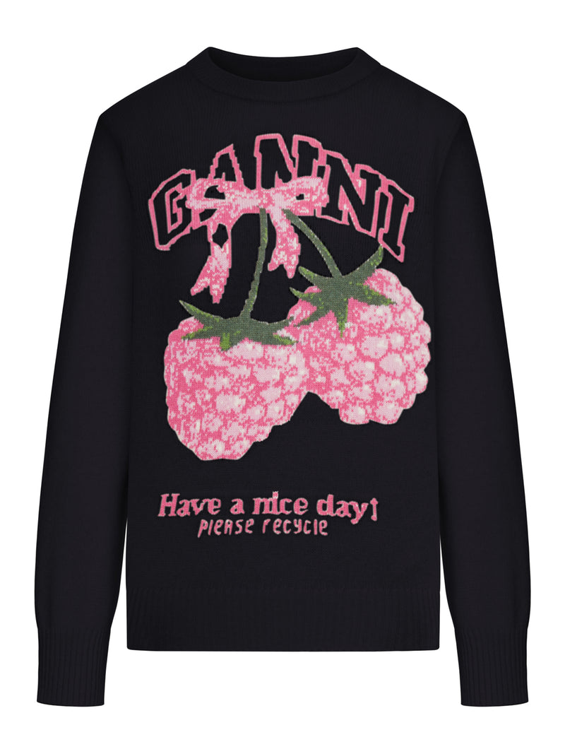 WOOL SWEATER WITH GRAPHICS