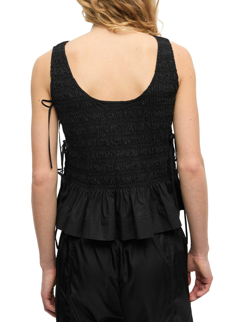 BLACK COTTON TOP WITH LAYERS