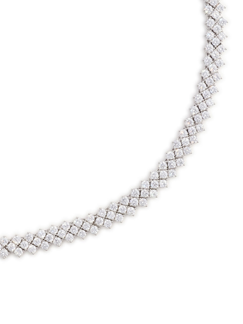 SILVER CRYSTAL NECKLACE