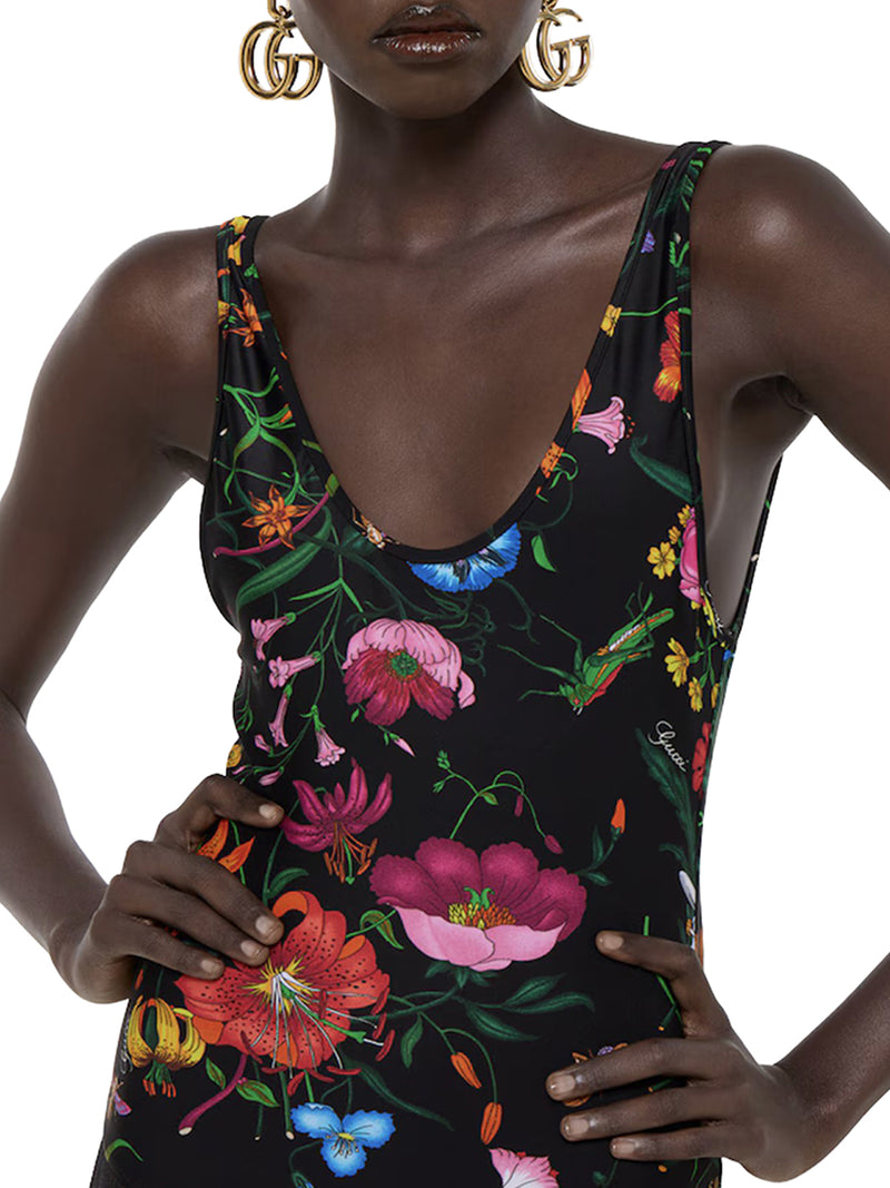 SPARKLING PRINTED JERSEY SWIMSUIT