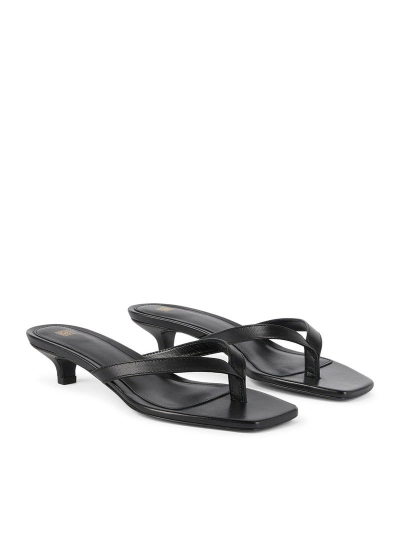 LEATHER HEEL FLIP FLOPS