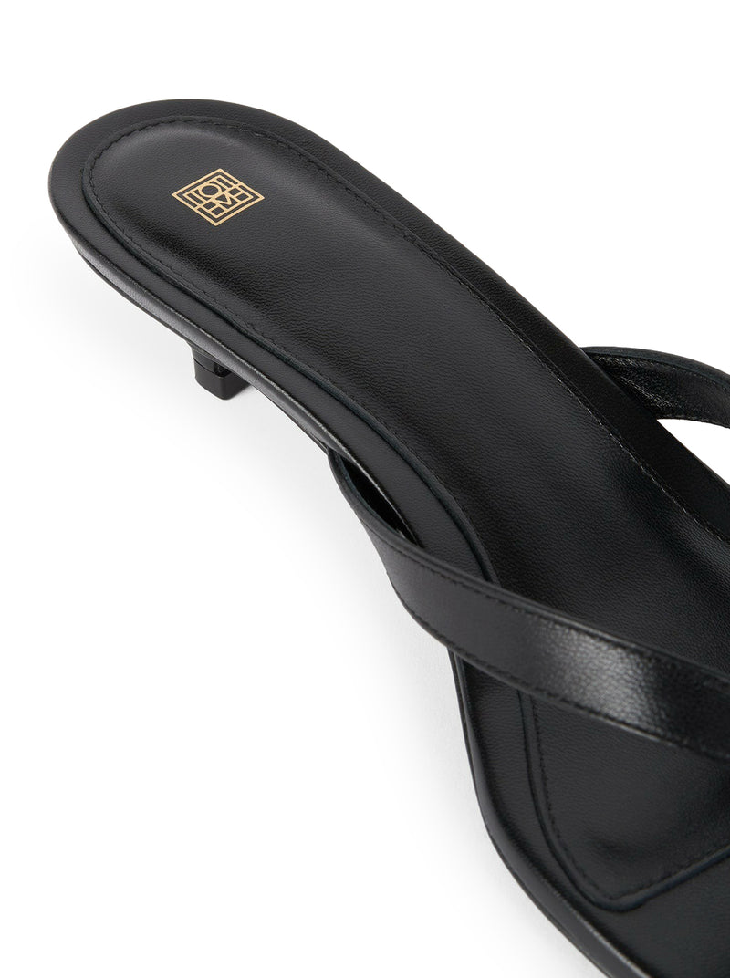 LEATHER HEEL FLIP FLOPS