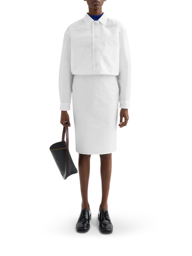 HIGH-WAISTED SKIRT IN TECHNICAL FABRIC