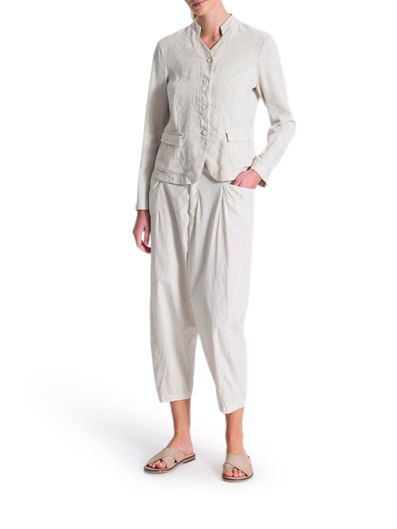 STRETCH LINEN BLEND JACKET
