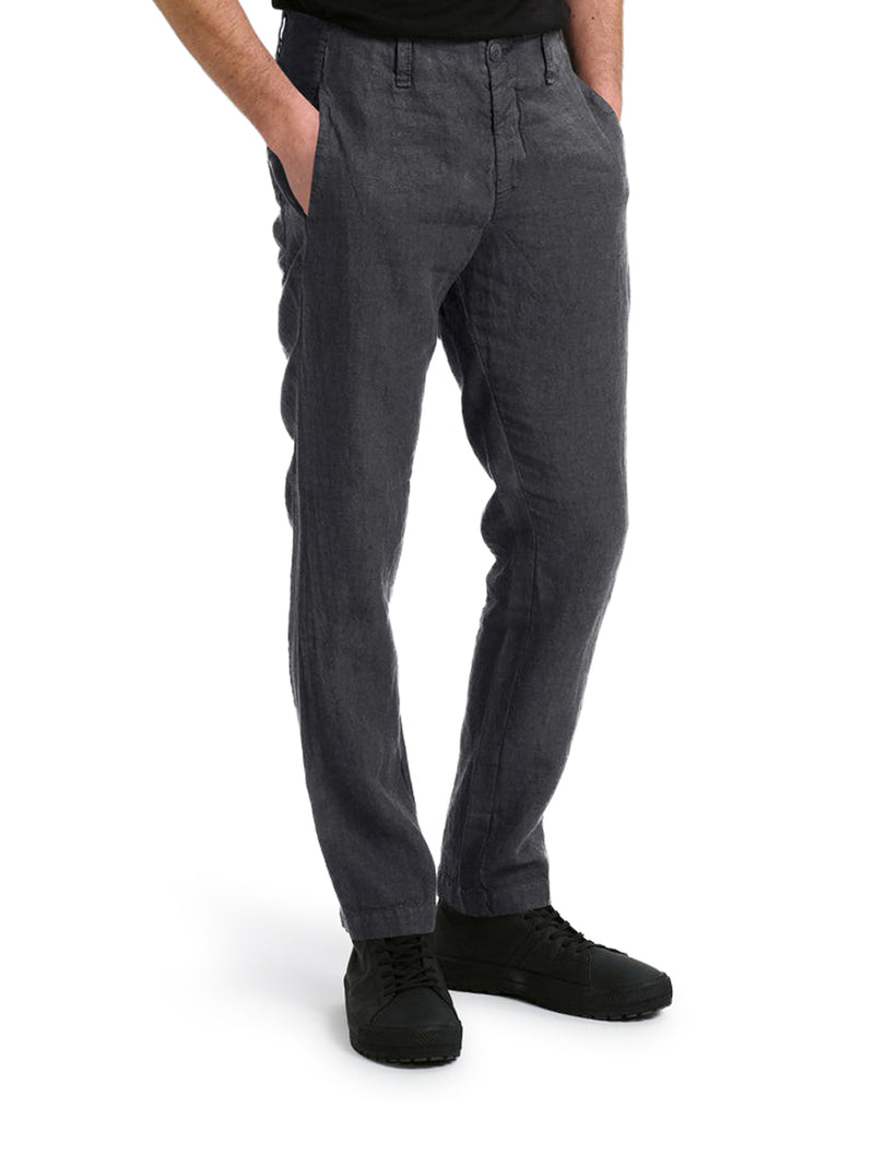 REGULAR-FIT LINEN TROUSERS