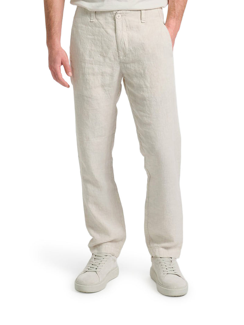 REGULAR-FIT LINEN TROUSERS