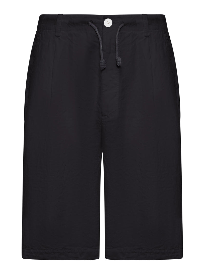 LINEN BERMUDA SHORTS WITH DRAWSTRING