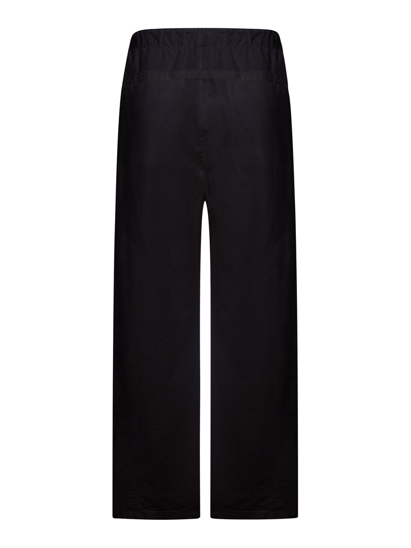 WIDE-LEG LINEN BLEND TROUSERS