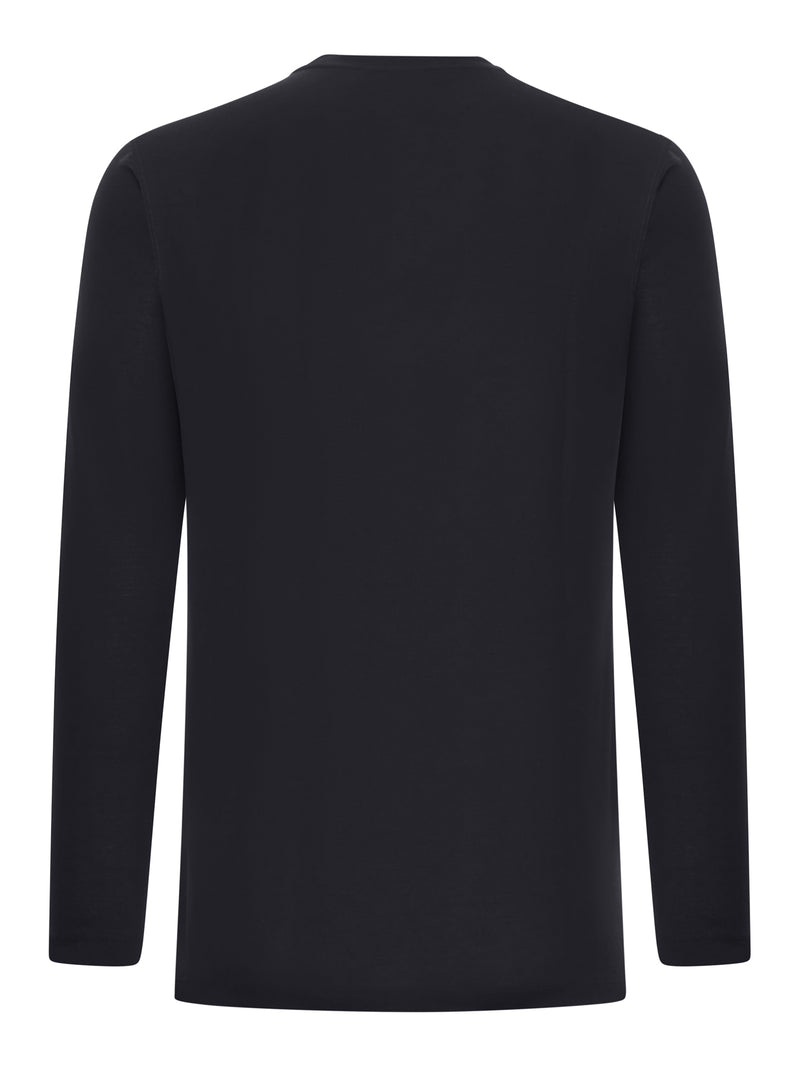 SLIM FIT LONG-SLEEVED ICE COTTON T-SHIRT