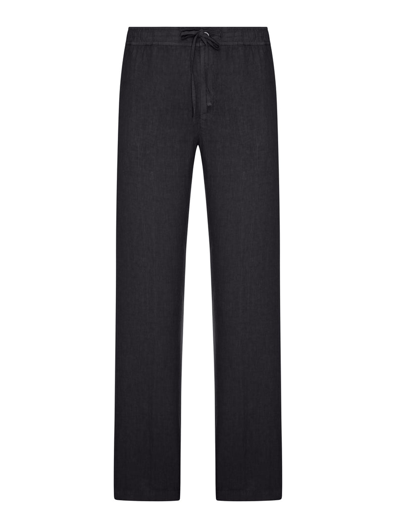LINEN TROUSERS WITH DRAWSTRING WAIST