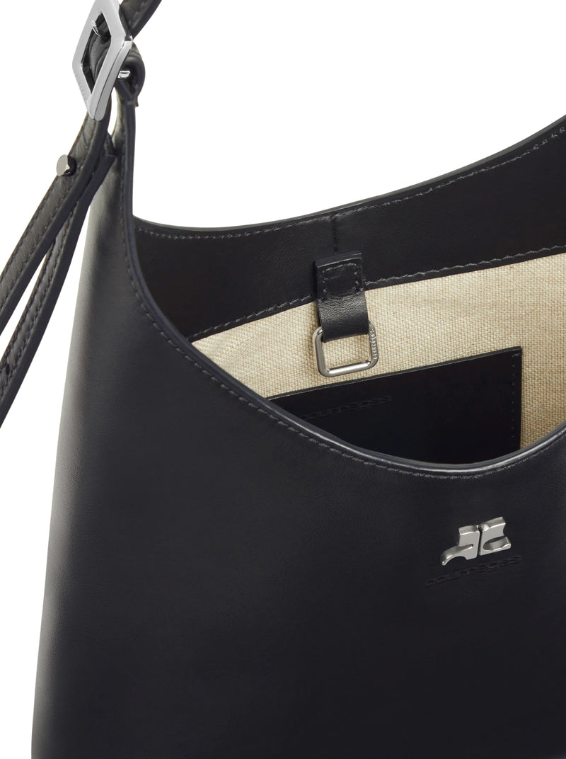 SMALL MELTED LEATHER TOTE BAG