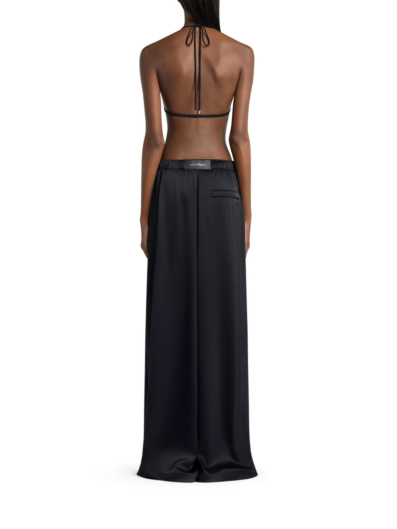 SATIN WIDE TRAIN PANTS