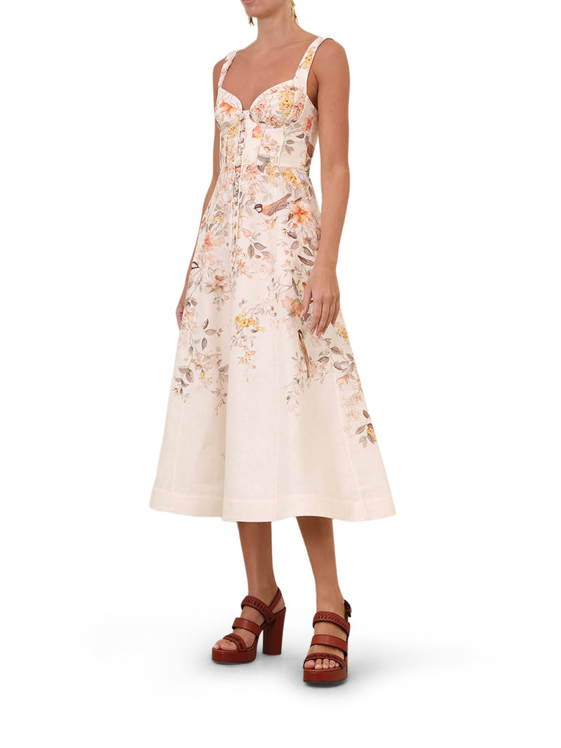 LUNA MIDI DRESS WITH BUTTONS