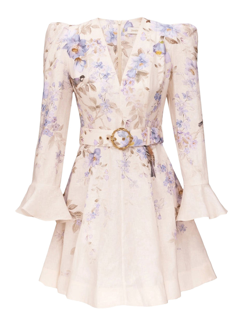 MINI DRESS WITH DEEP NECKLINE