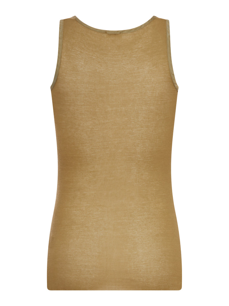 SLEEVELESS RIBBED KNIT TOP