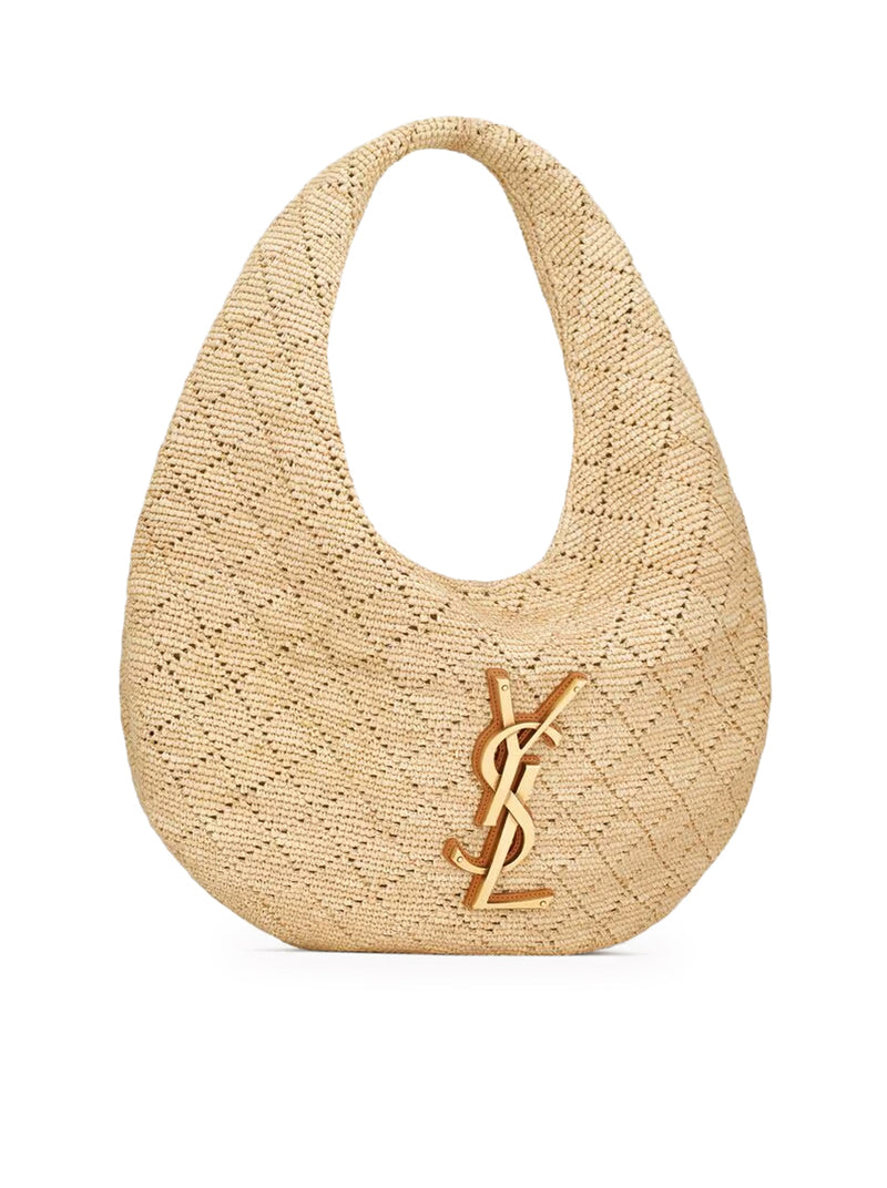 ICARE RAFFIA HOBO BAG