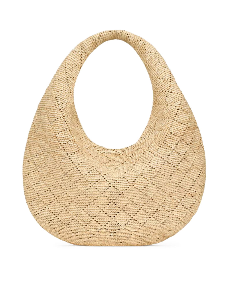 ICARE RAFFIA HOBO BAG